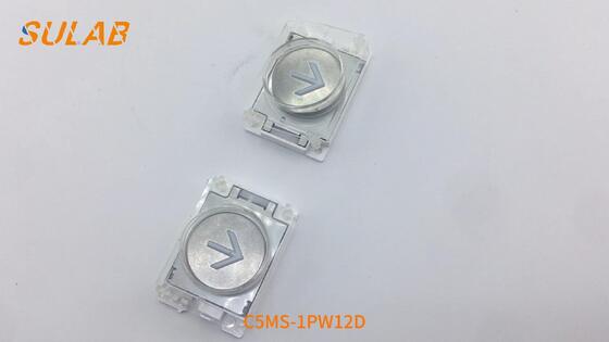 Mitsubishi Ελκυστήρας κουμπί C5MS-1PW12D με λευκό LED 24 VDC Snap-in Mount για σταθμούς ανελκυστήρα