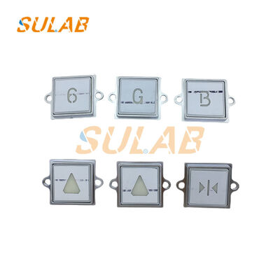 KONE 863223H03 Ατσάλινο κουμπί ανελκυστήρα με φωτισμό LED και προσαρμόσιμη επιφάνεια